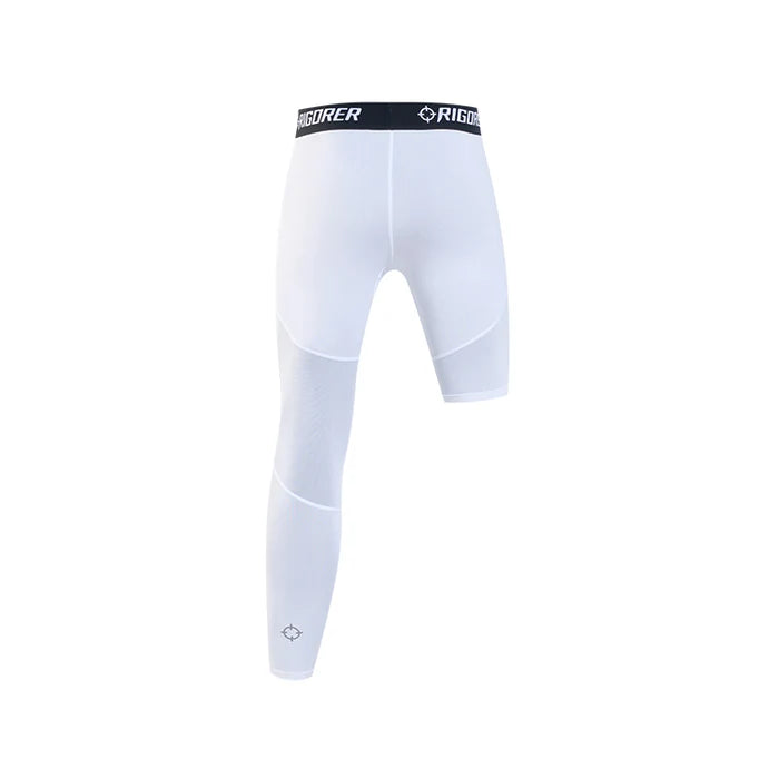 Rigorer Asymmetric Compression Trousers Left Short and Right Long 'White'