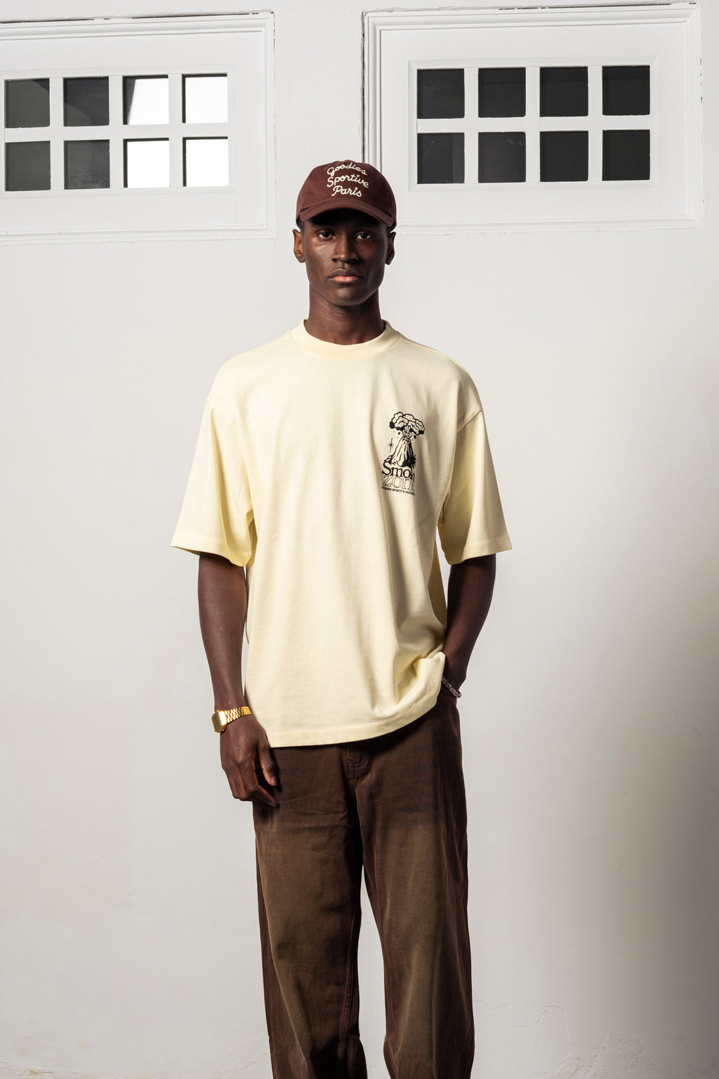 Goodies Sportive Smoke Zone Tee T-shirt 'Butter'