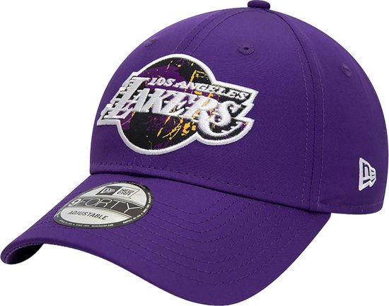 New Era Los Angeles Lakers Print Infill 9FORTY Adjustable Cap 'Purple'