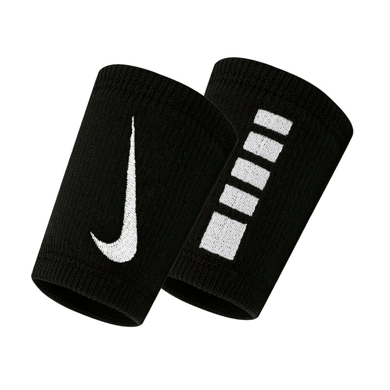 Nike Elite Doublewide Wristbands 2 Pack 'Black/White'