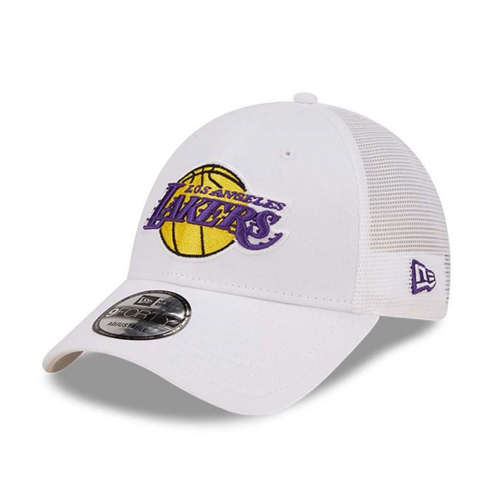 New Era Los Angeles Lakers Home Field 9FORTY A-Frame Trucker Cap 'White'
