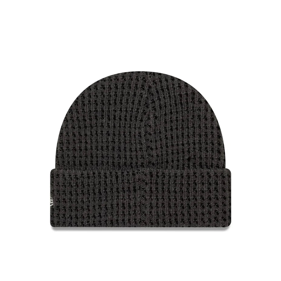 New Era Short Waffle Skull Knit Beanie Hat 'Grey'