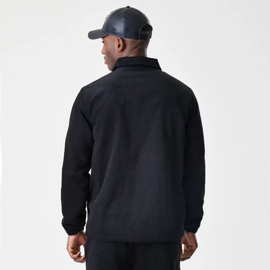 New Era Cord Black Coaches Jacket 'Black'