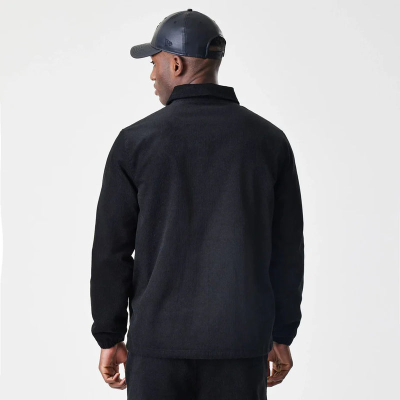 New Era Cord Black Coaches Jacket 'Black'
