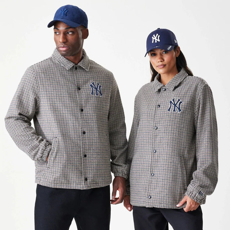 New Era New York Yankees MLB Check Jacket 'Brown'