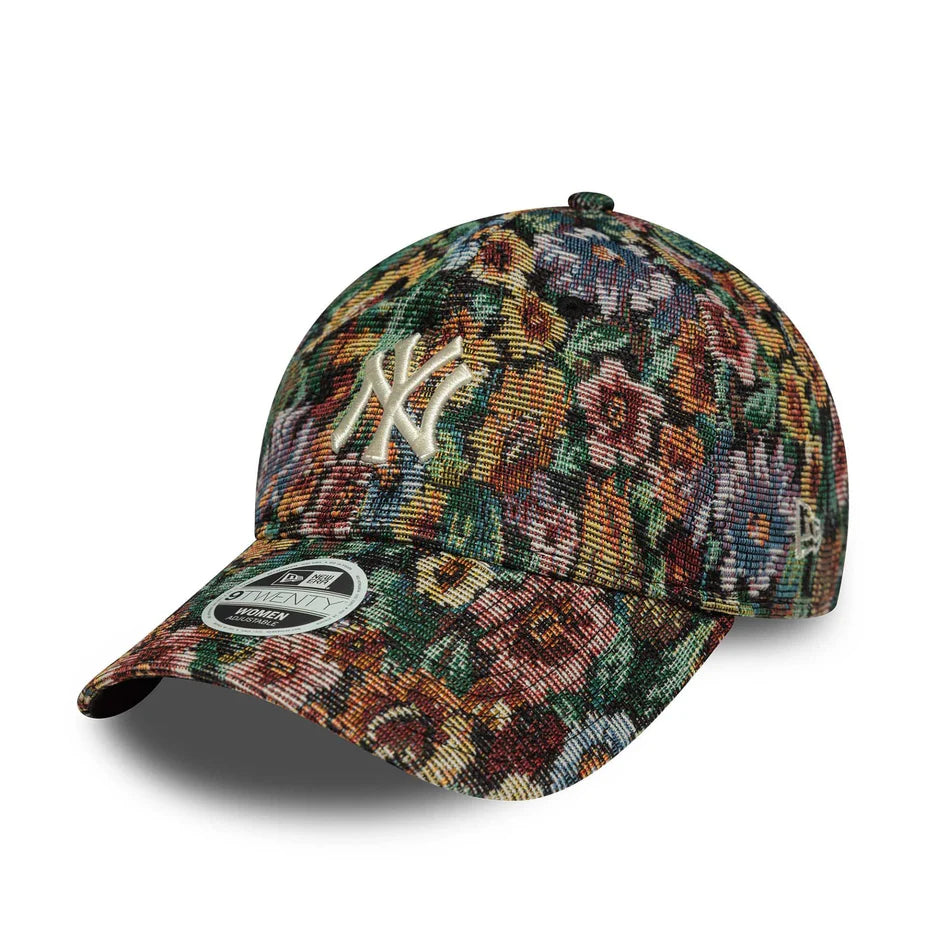 New Era New York Yankees Womens MLB 9TWENTY Adjustable Cap 'Floral Black'
