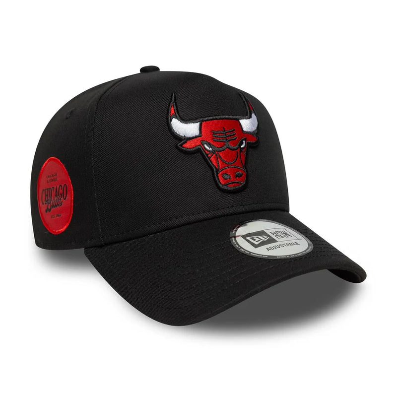 New Era Chicago Bulls NBA Sidepatch 9FORTY E-Frame Adjustable Cap 'Black'