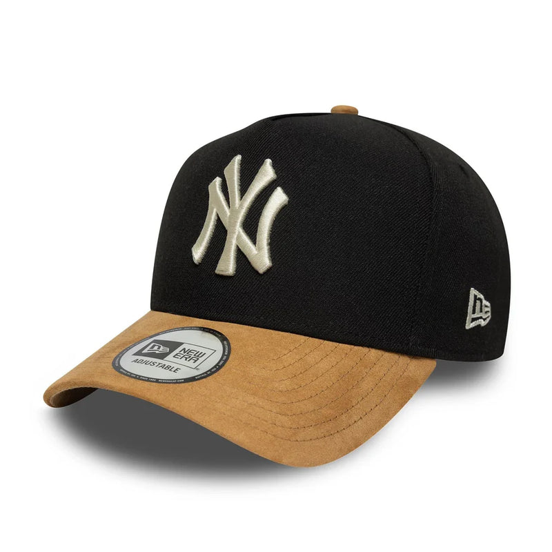 New Era New York Yankees MLB 9FORTY E-Frame Adjustable Cap 'Suede/Black'