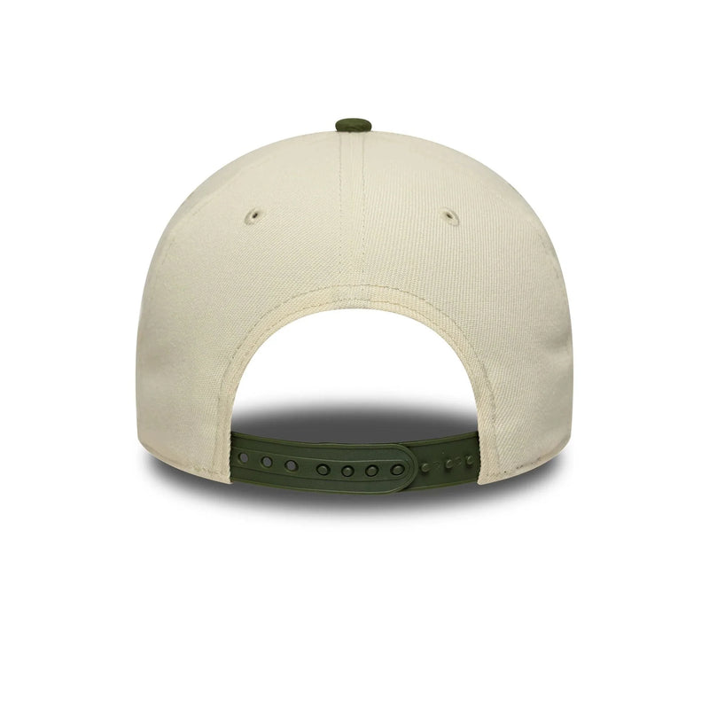 New Era LA Dodgers MLB World Series Patch 9FORTY E-Frame Adjustable Cap 'Cream'