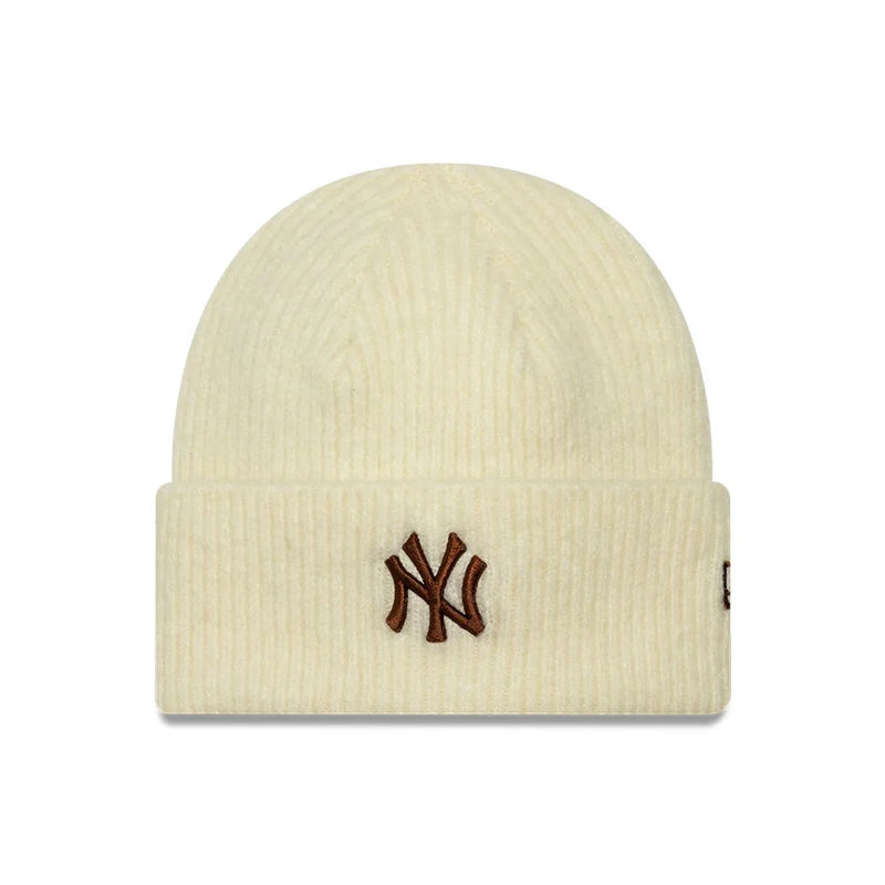 New Era New York Yankees MLB Wide Women's Beanie 'Cream'