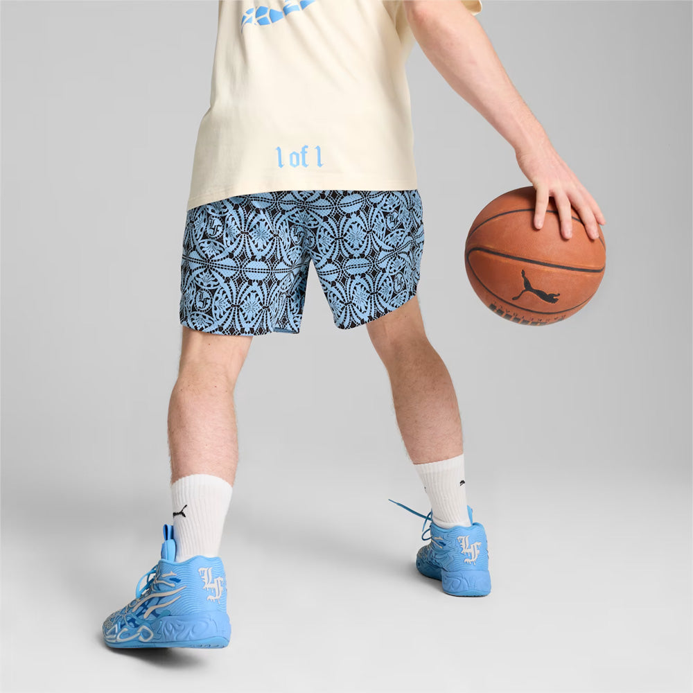 Puma Hoops x LaFrancé Mosaic Short 'Team Light Blue/AOP'