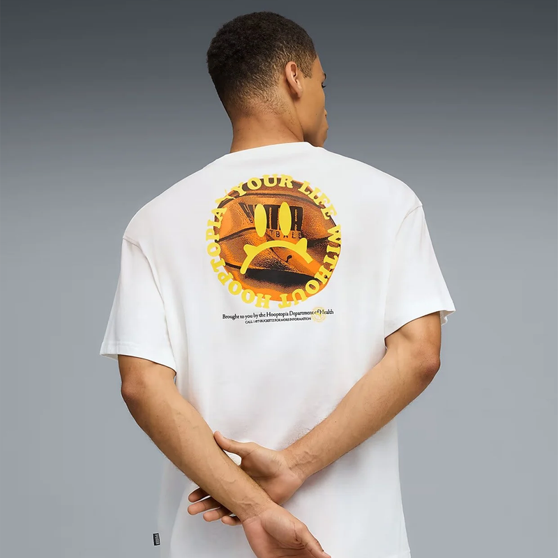 Hooptopia is Life Tee Puma White