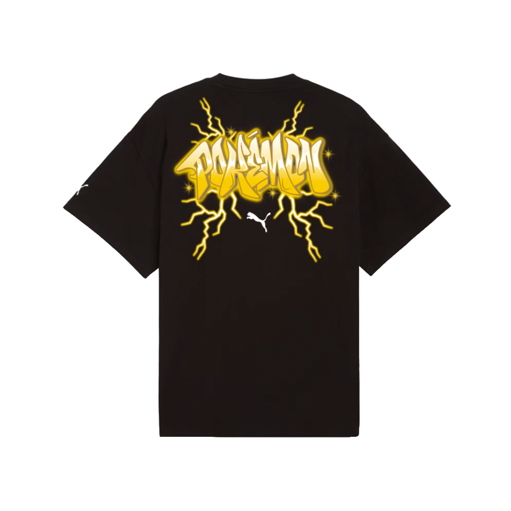 Puma Hoops x POKÉMON Pikachu Oversized Tee Men 'Black'