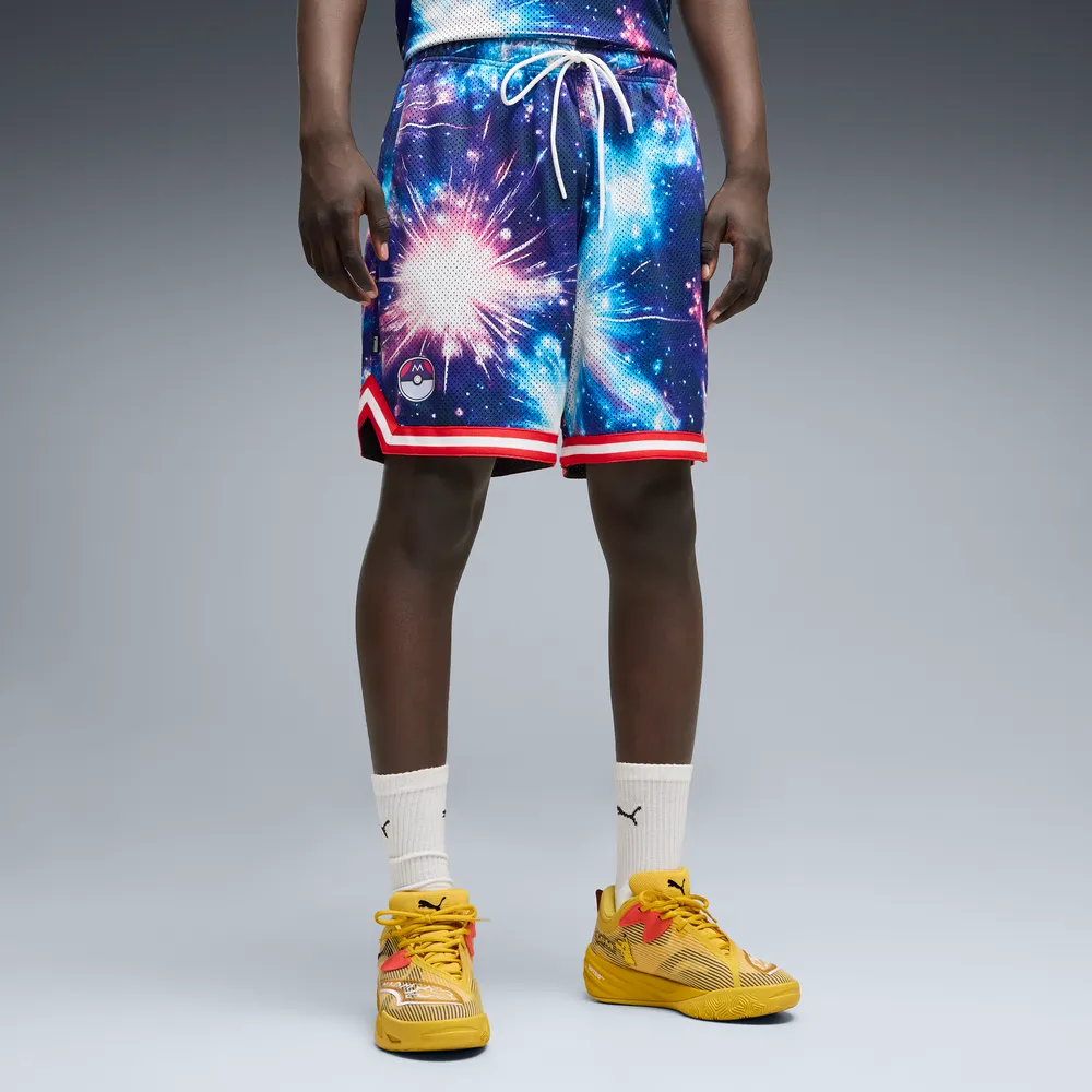 Puma Hoops x POKÉMON Mewtwo Relaxed Basketball Shorts Men 'Black/AOP'