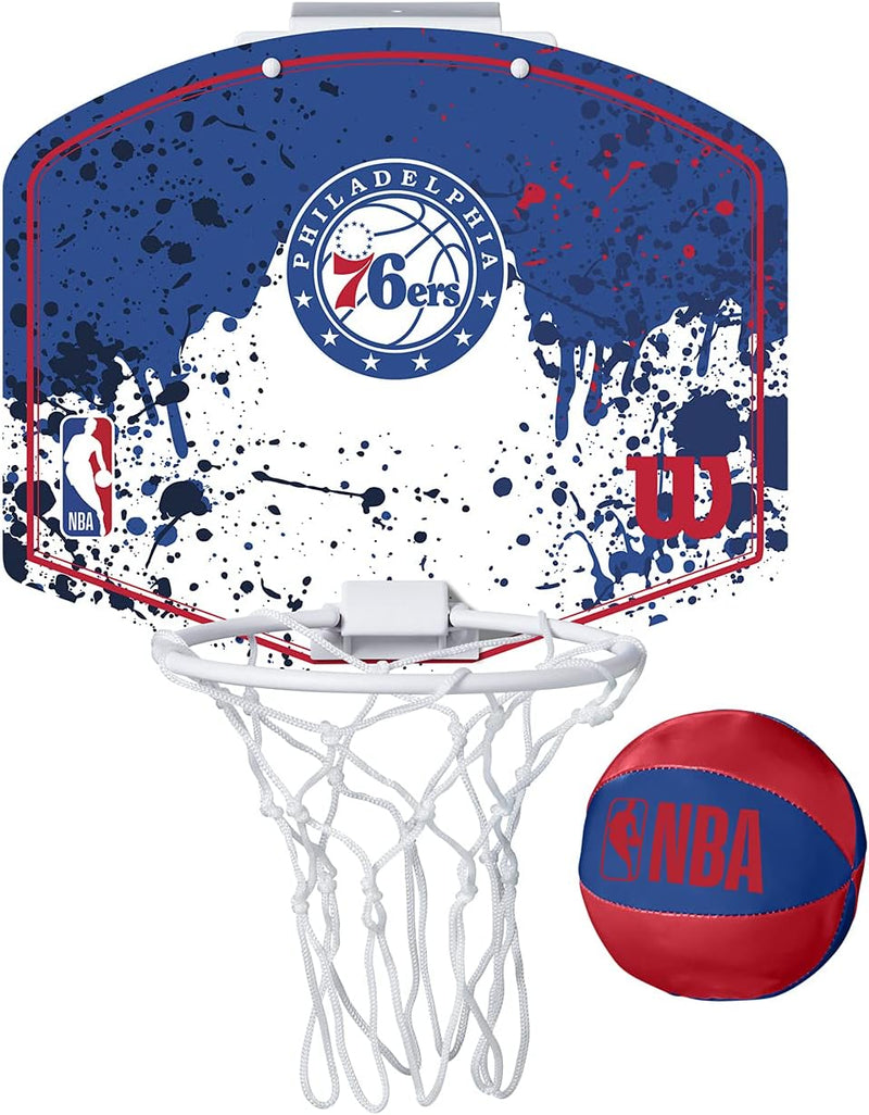 Wilson Philadelphia 76ers NBA Team Mini Hoop 'Blue'