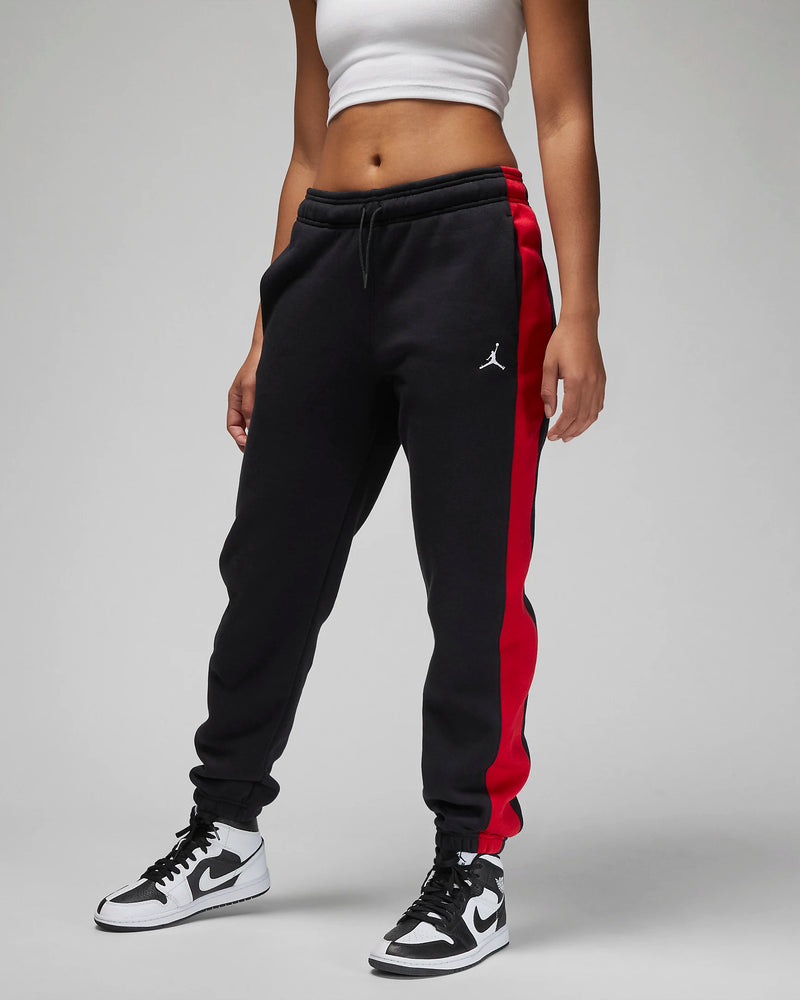 Jordan Brooklyn Fleece Women's Pants 'Black/Red/White'