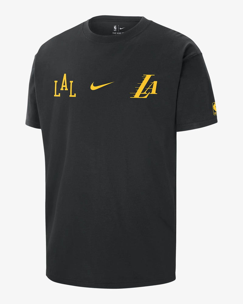 Los Angeles Lakers 2023/24 City Edition Men's Nike NBA Courtside Max90 T-Shirt 'Black'