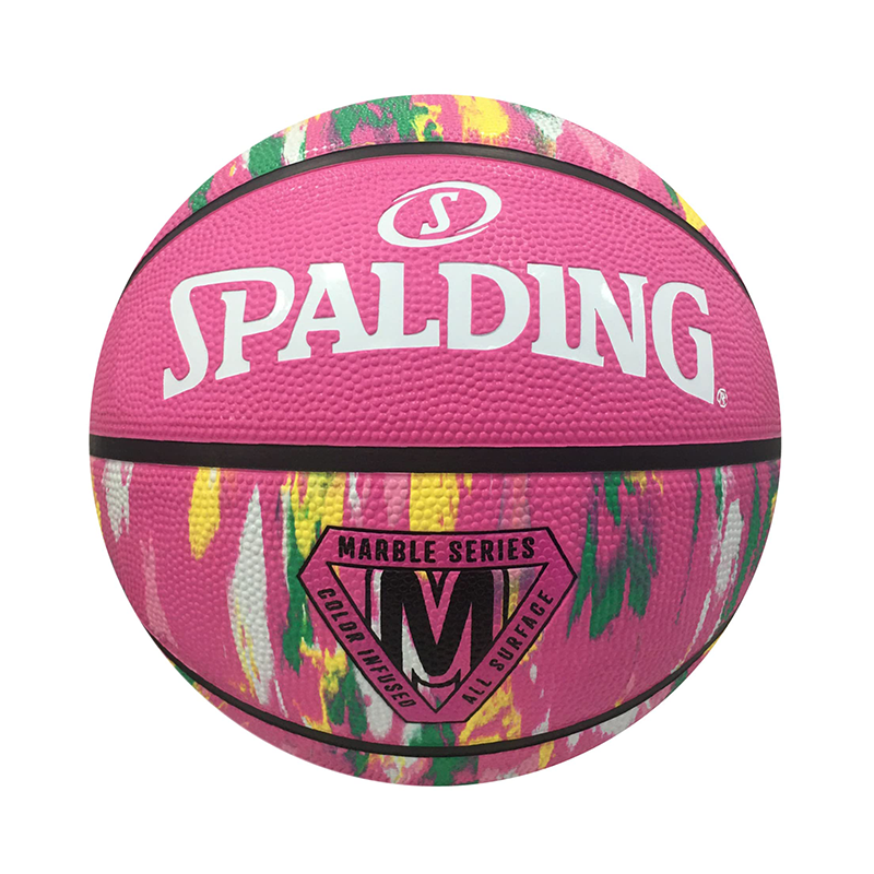 MARBLE SERIES PINK SZ6 RUBBER BASKETBAL PINK Basketball