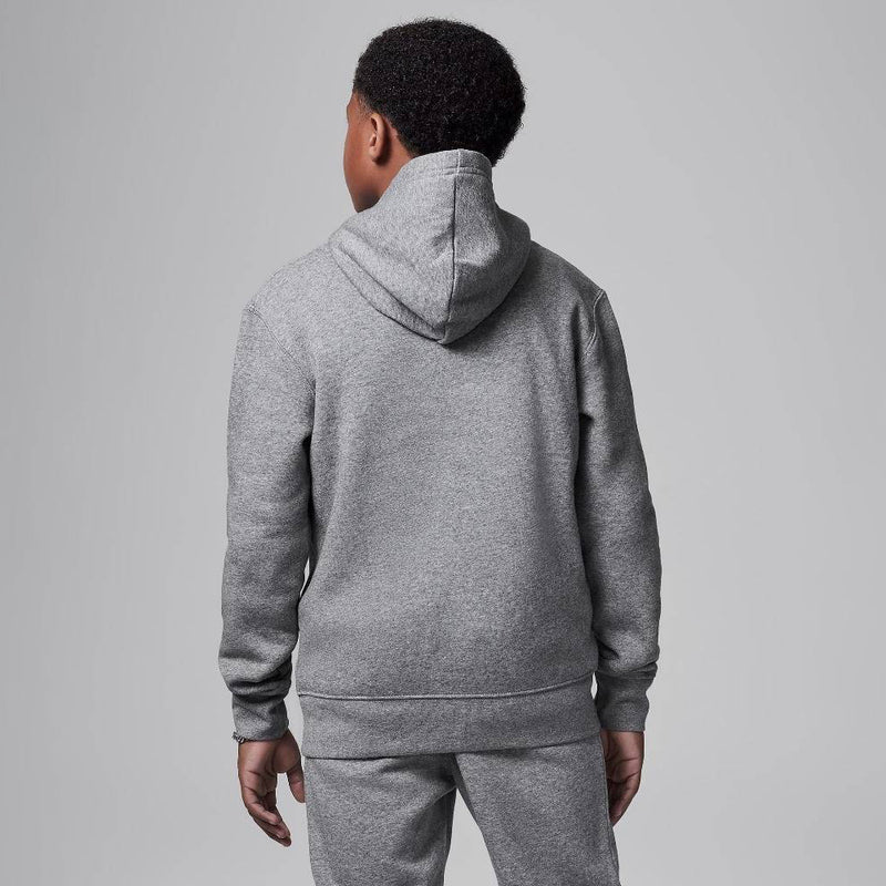 Jordan Big Kids' Brooklyn Fleece Hoodie 'Carbon Heather'