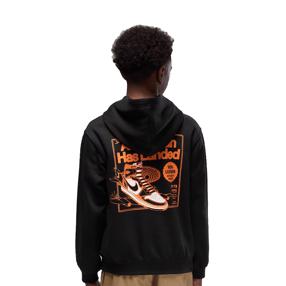 Jordan Air Jordan Has Landed Kids Hoodie 'Black'