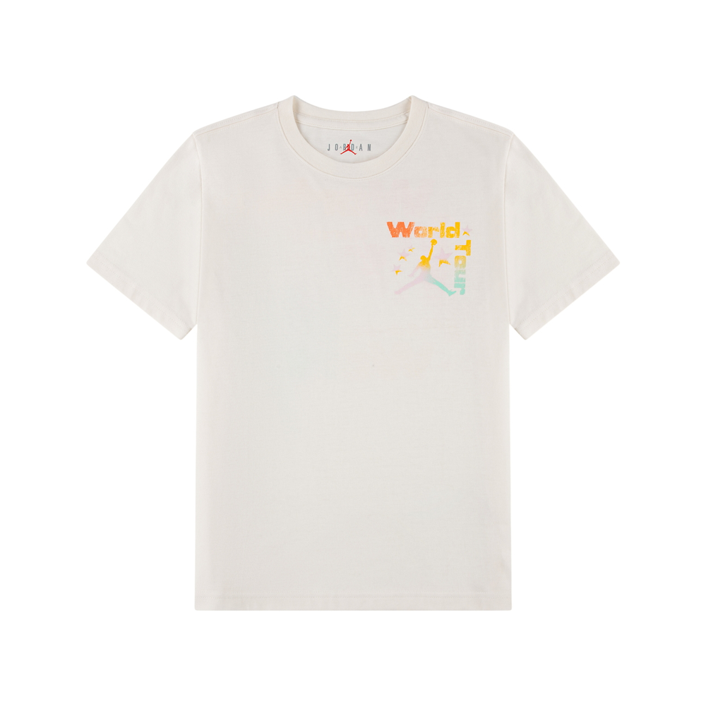 Jordan Kids MJ World Tour Tee 'Pale Ivory'