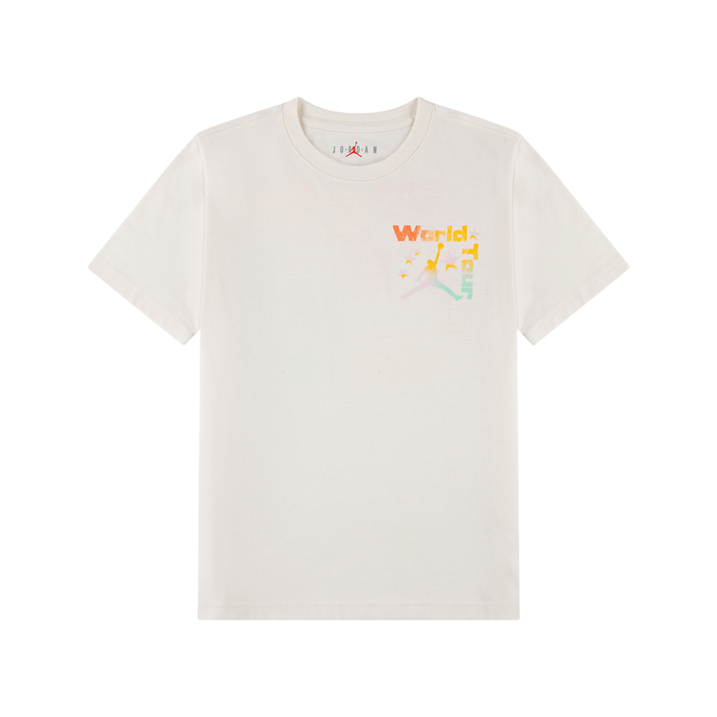 Jordan Kids MJ World Tour Tee 'Pale Ivory'