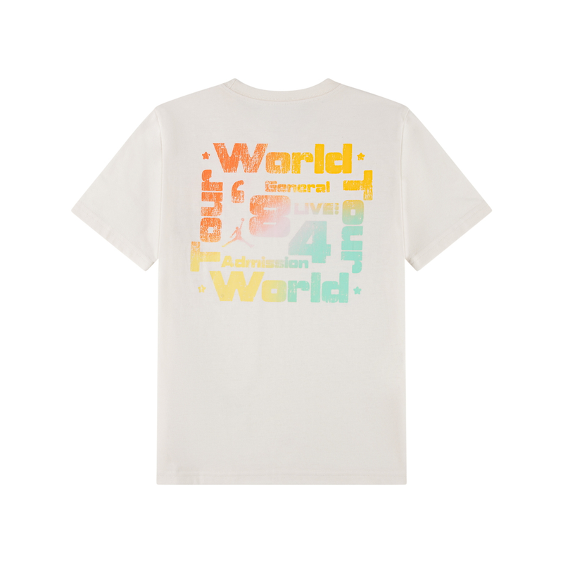 Jordan Kids MJ World Tour Tee 'Pale Ivory'