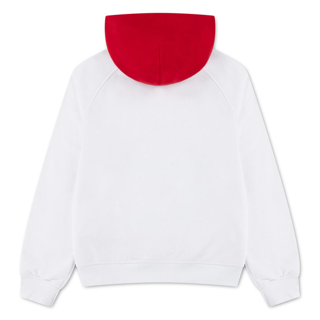 Jordan Big Kids Football Club Hoodie 'White/University Red'