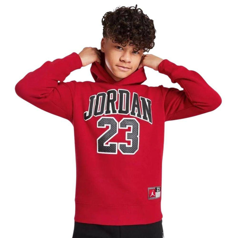Jordan 23 HBR Fleece Kids Hoody 'Red'