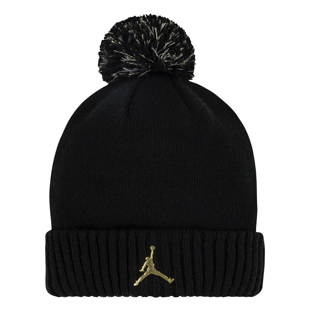 Jordan Shine Kids Beanie 'Black/Gold'