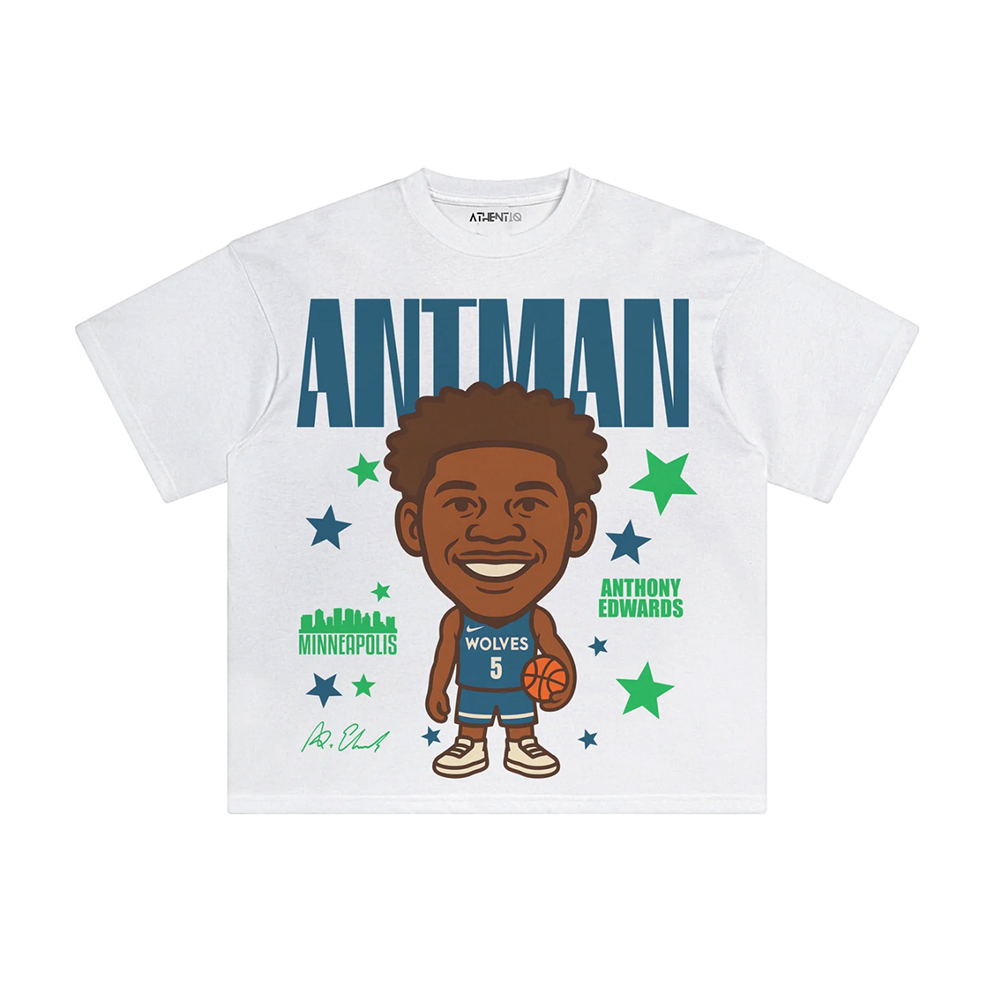 Athentiq Anthony Edwards 'Antman' Cartoon T-Shirt 'White'