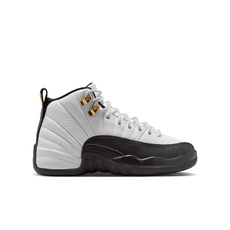 Air Jordan 12 Retro Big Kids' Shoes (GS) 'White/Black/Taxi'