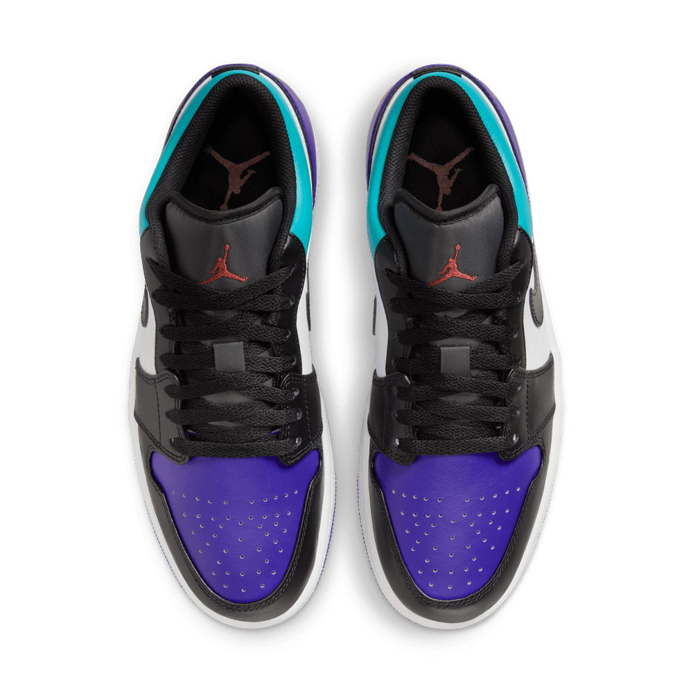 Air Jordan 1 Low Men's Shoes 'White/Black/Aquamarine'