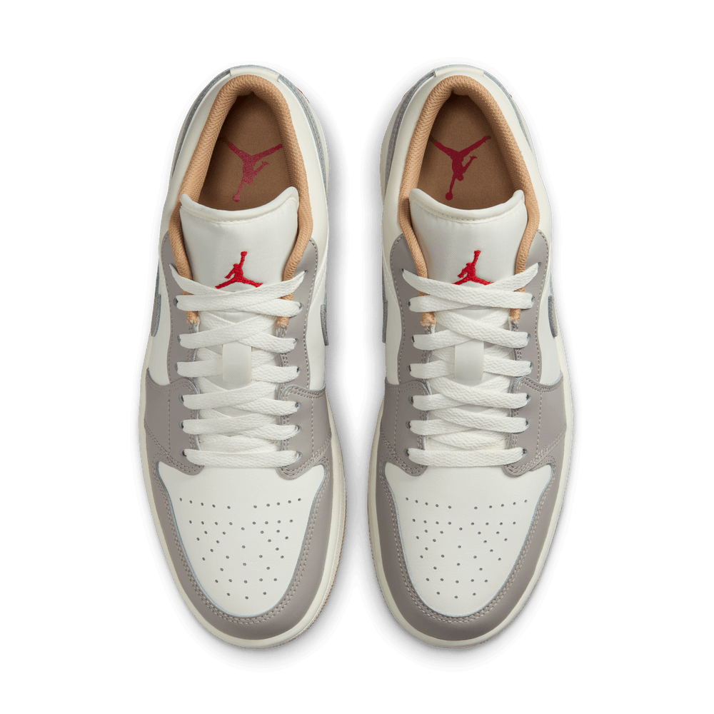 Air Jordan 1 Low Men's Shoes 'Sail/Fire Red/Hemp'