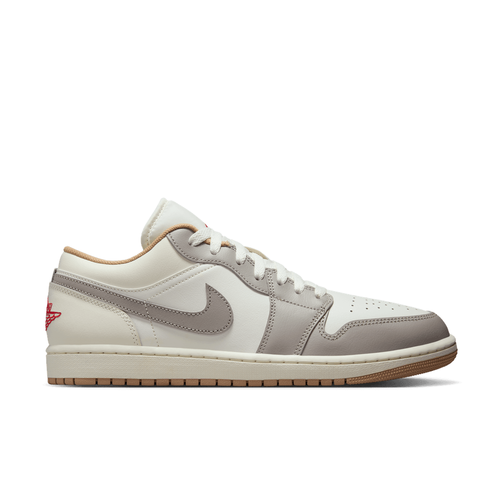 Air Jordan 1 Low Men's Shoes 'Sail/Fire Red/Hemp'