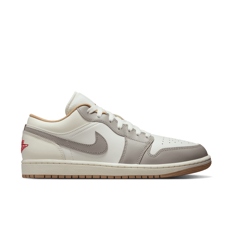 Air Jordan 1 Low Men's Shoes 'Sail/Fire Red/Hemp'