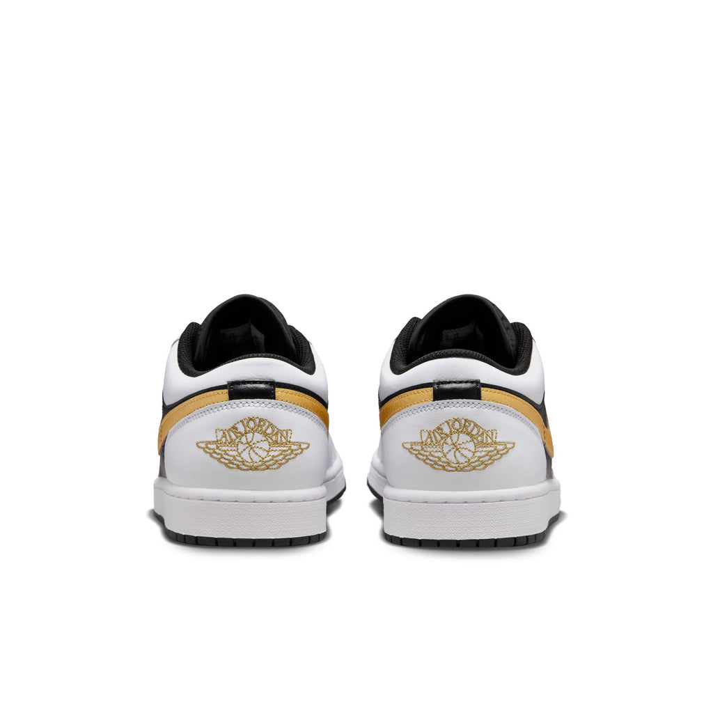 Air Jordan 1 Low Men's Shoes 'White/Gold/Black'