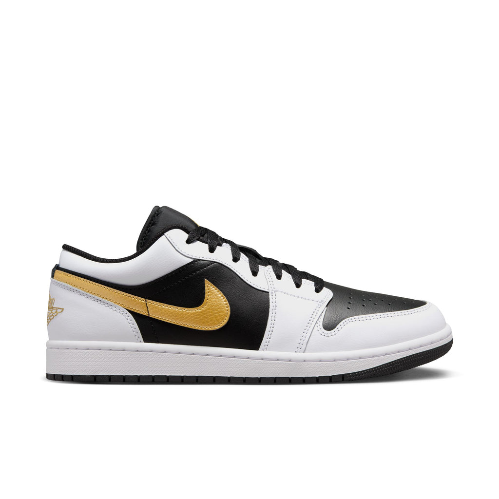 Air Jordan 1 Low Men's Shoes 'White/Gold/Black'