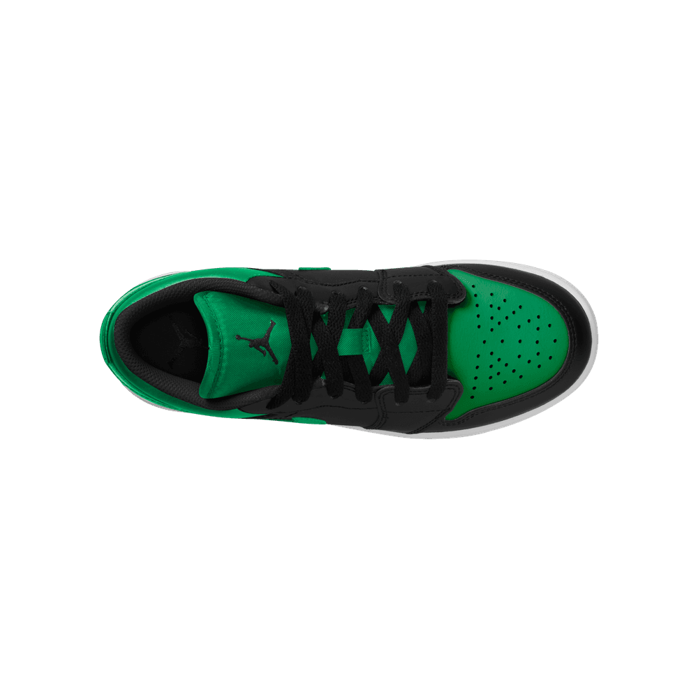 Air Jordan 1 Low Older Kids' Shoes (GS) 'Black/Green/White'