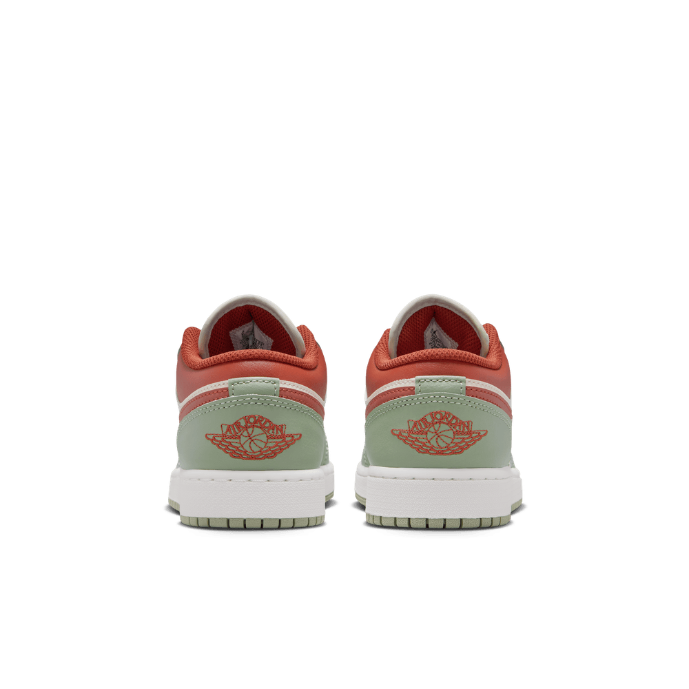 Air Jordan 1 Low Big Kids' Shoes (GS) 'Sail/Jade/Redstone'