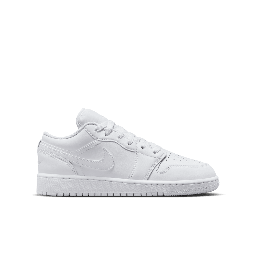 Air Jordan 1 Low Big Kids' Shoes (GS) 'White'