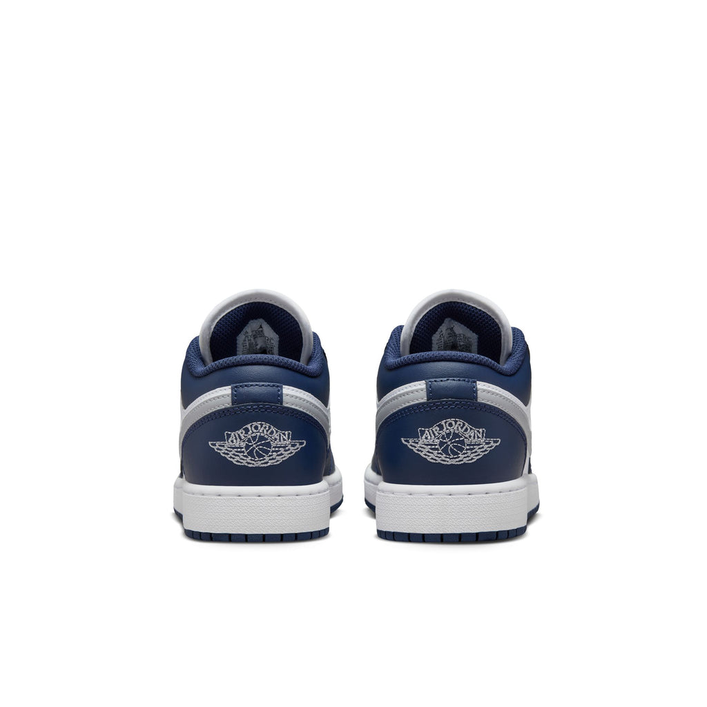 Air Jordan 1 Low Big Kids' Shoes (GS) 'White/Grey/Navy'