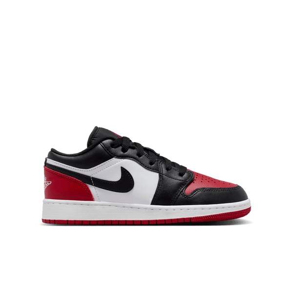 Air Jordan 1 Low Big Kids' Shoes (GS) 'White/Black/Red' – Bouncewear