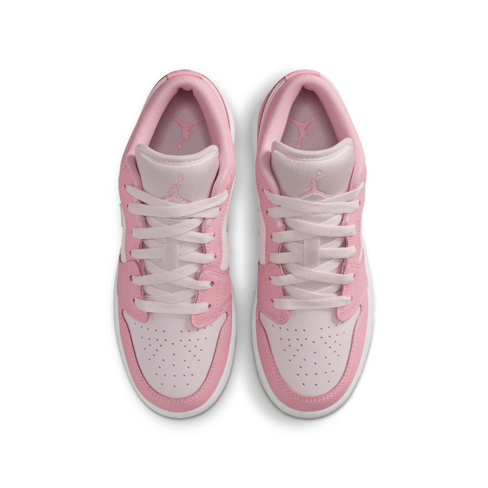 Air Jordan 1 Low Big Kids' Shoes (GS) 'Soft Pink/Pearl Pink/White'