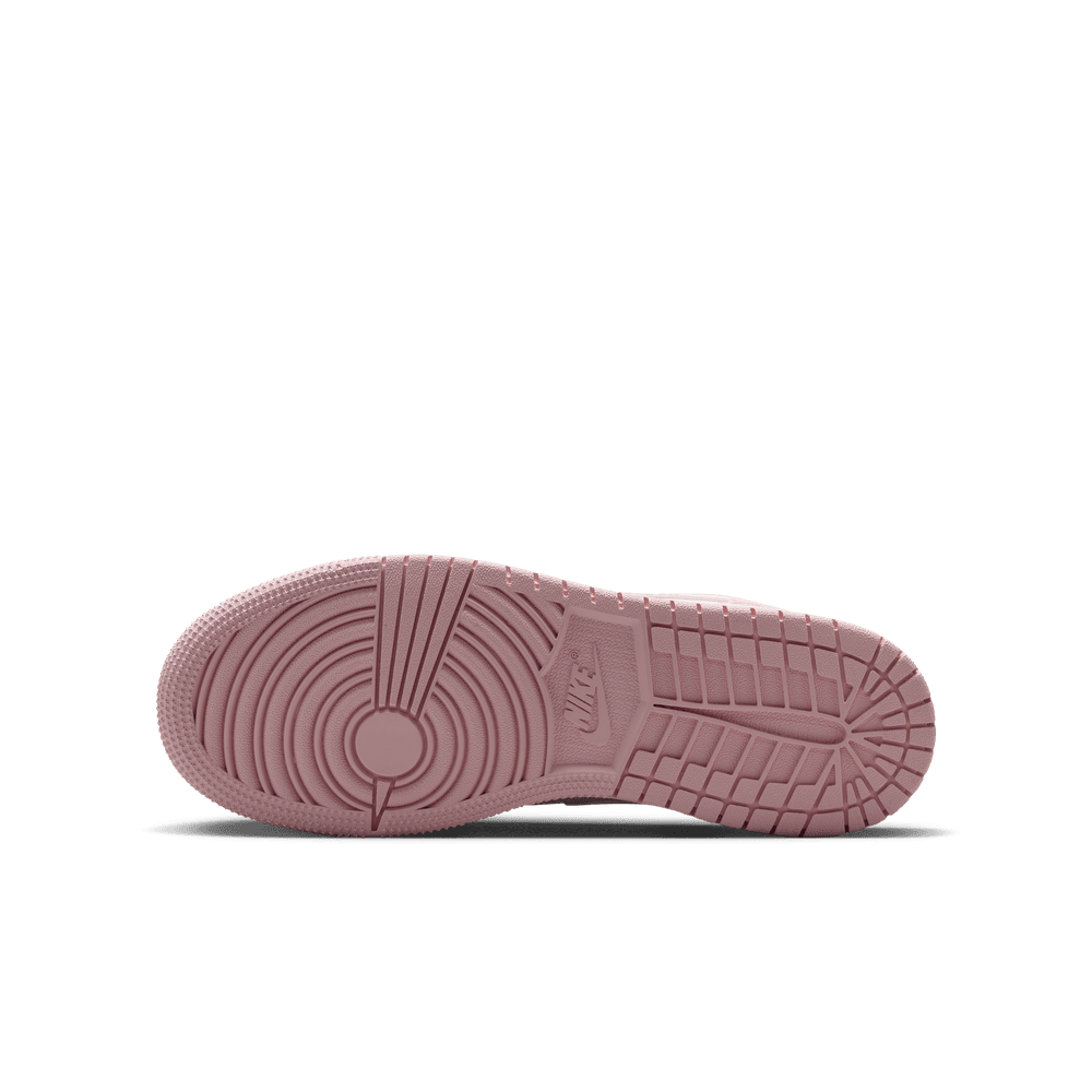 Air Jordan 1 Low Big Kids' Shoes (GS) 'Soft Pink/Pearl Pink/White'