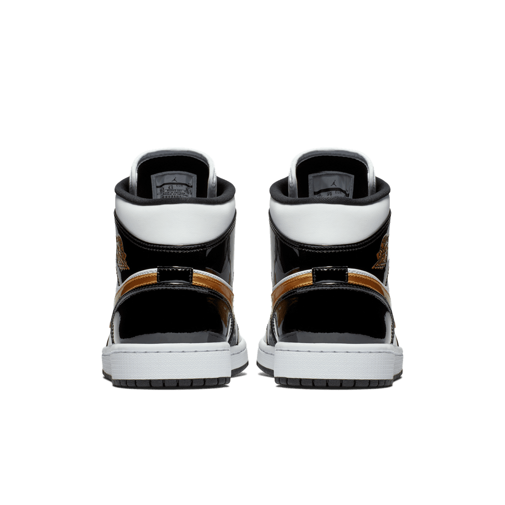 Air Jordan 1 Mid SE Men's Shoes 'Black/White/Gold'