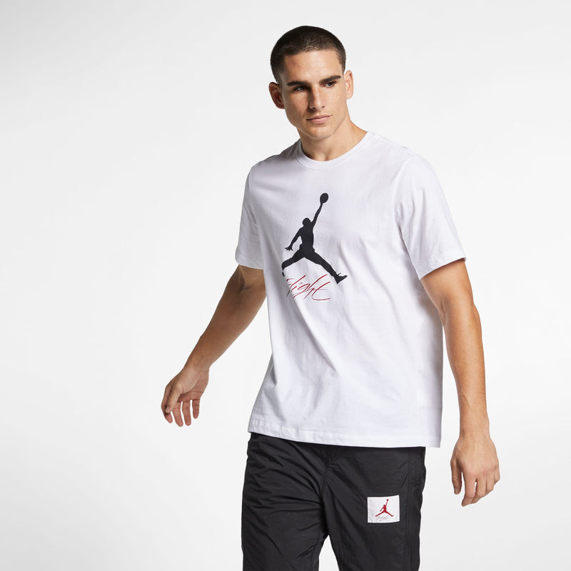 Jordan Jumpman Flight Men's T-Shirt 'White/Black'