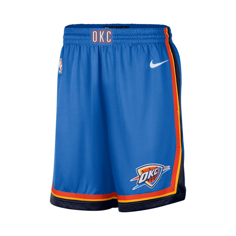 Oklahoma City Thunder Icon Edition Men's Nike NBA Swingman Shorts 'Blue/White'