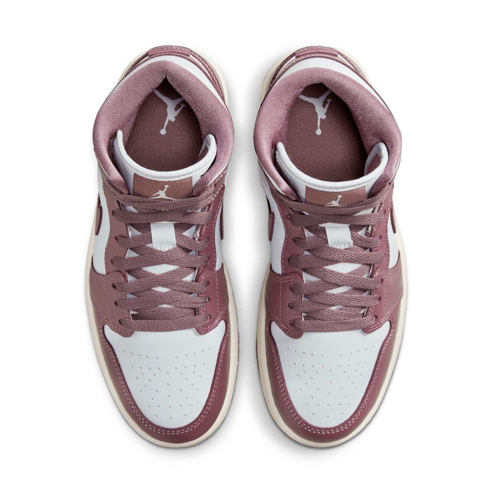 Air Jordan 1 Mid Women's Shoes 'Platinum/Mauve/Sail'