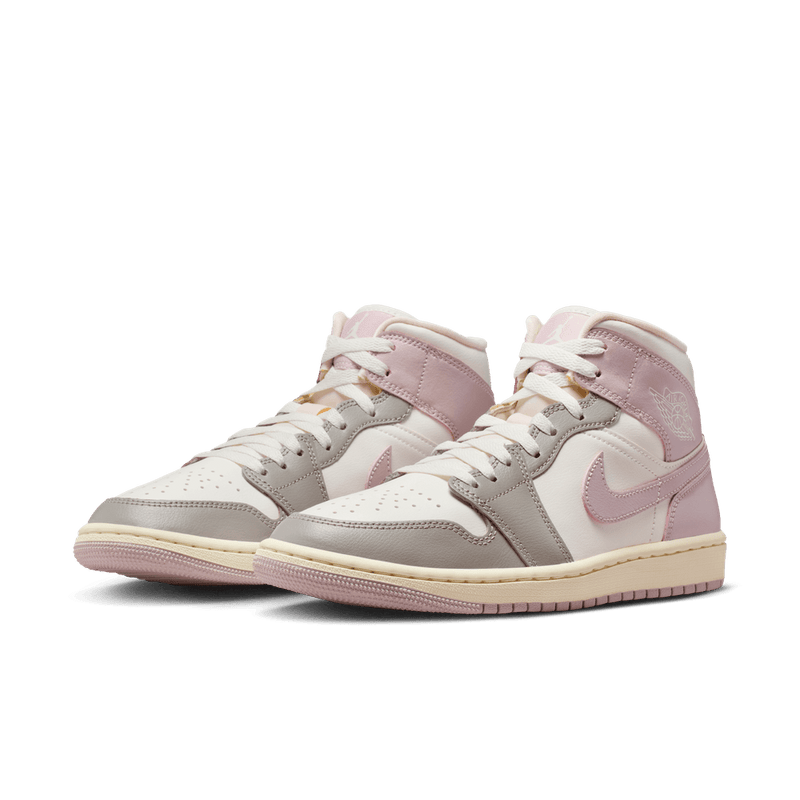 Air Jordan 1 Mid Women's Shoes 'Sail/Rose/Stone'